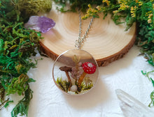 Load image into Gallery viewer, Round Woodland Mushroom Pendant