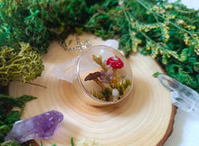 Load image into Gallery viewer, Round Woodland Mushroom Pendant