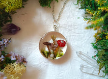 Load image into Gallery viewer, Round Woodland Mushroom Pendant
