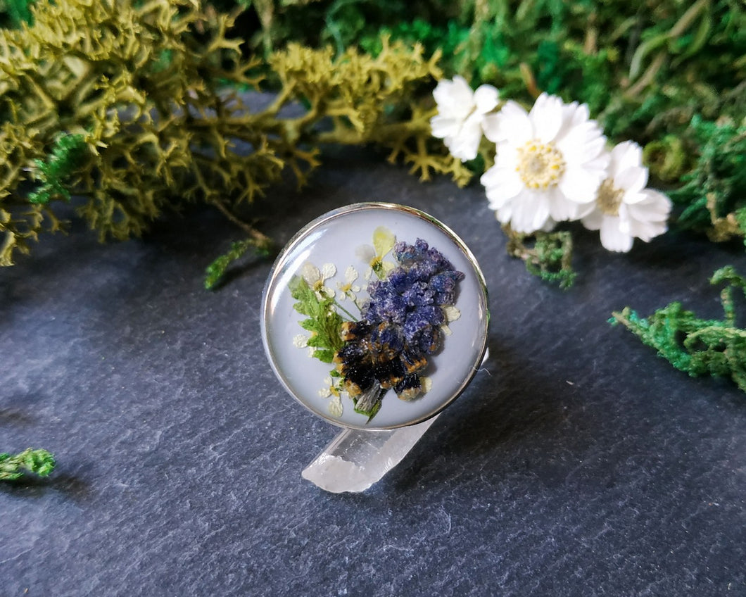 Secret garden floral ring